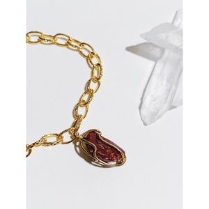 ✨BOGO✨Crystal Bracelet- Red Jasper & Gold NWOT